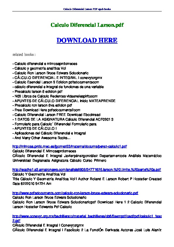 Calculo esencial larson pdf solucionario software engineering software